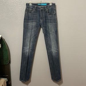 Mens Rock & Roll Denim Jeans Slim Straight 30 X 34